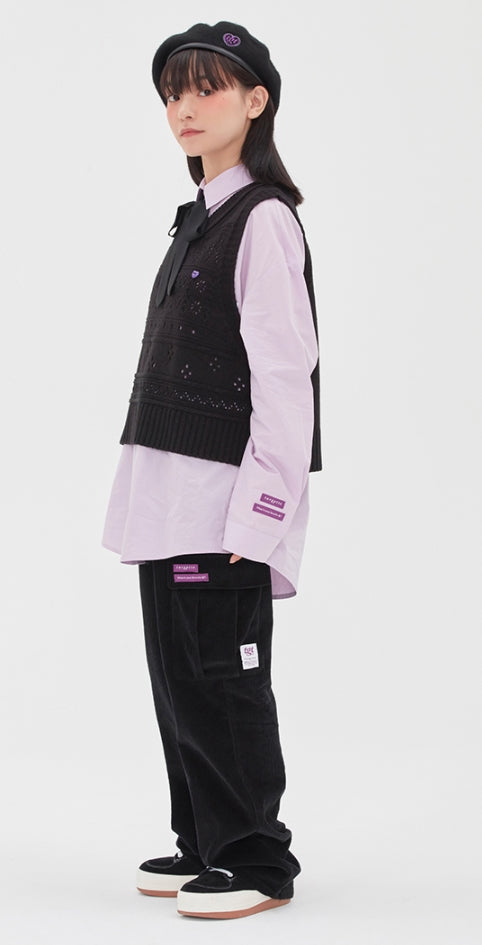 TARGETTO(ターゲット)  SCASI KNIT VEST_BLACK