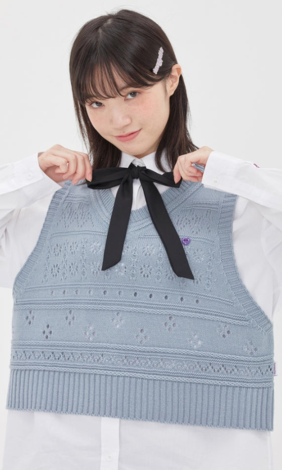 TARGETTO(ターゲット) SCASI KNIT VEST_LIGHT BLUE