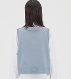 TARGETTO(ターゲット) SCASI KNIT VEST_LIGHT BLUE