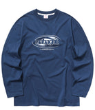 mahagrid (マハグリッド)   OVAL LOGO LS TEE [NAVY]