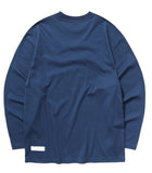 mahagrid (マハグリッド)   OVAL LOGO LS TEE [NAVY]