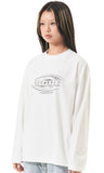 mahagrid (マハグリッド)  OVAL LOGO LS TEE [WHITE]