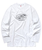 mahagrid (マハグリッド)  OVAL LOGO LS TEE [WHITE]