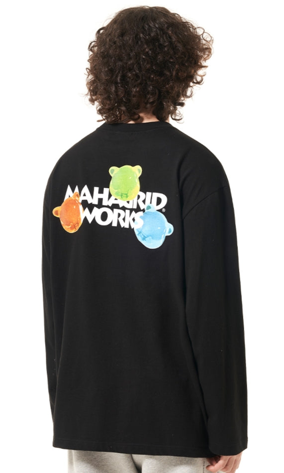 mahagrid (マハグリッド)   JELLY LS TEE [BLACK]