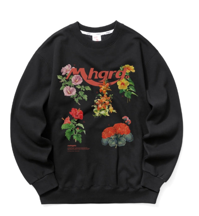 mahagrid (マハグリッド)    FLOWER SHOP SWEATSHIRT [BLACK]