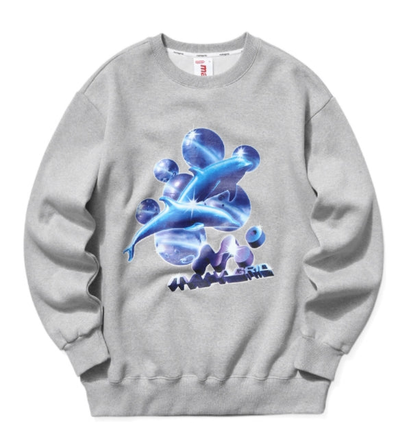 mahagrid (マハグリッド)  DOLPHIN SWEATSHIRT [GREY]