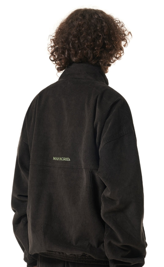 mahagrid (マハグリッド)   CORDUROY TRACK TOP [BROWN]