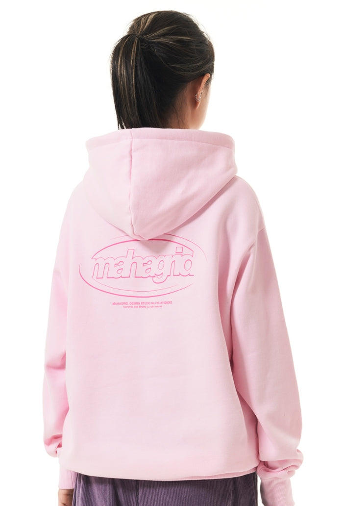 mahagrid (マハグリッド)    OVAL LOGO HOODIE [PINK]