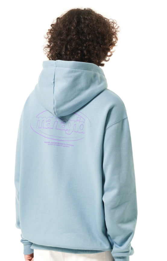 mahagrid (マハグリッド)   OVAL LOGO HOODIE [MINT]