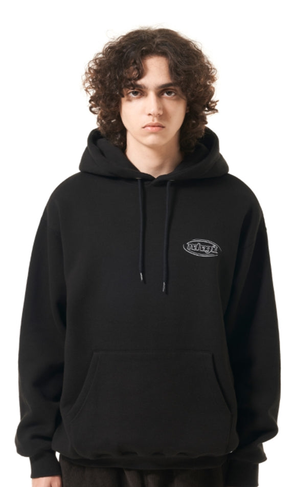 mahagrid (マハグリッド)   OVAL LOGO HOODIE [BLACK]