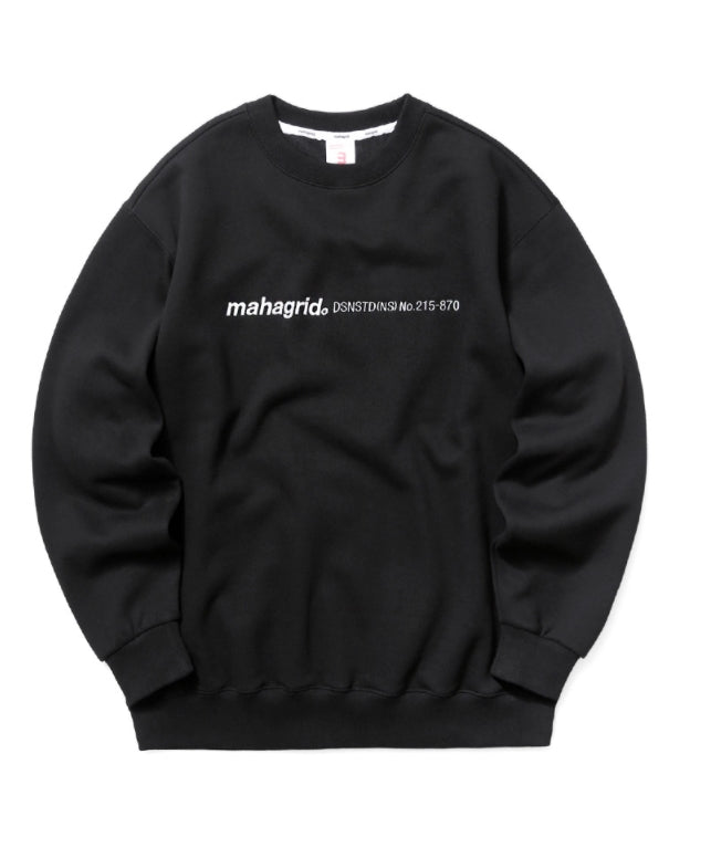 mahagrid (マハグリッド)    LOGO EMB SWEATSHIRT [BLACK]