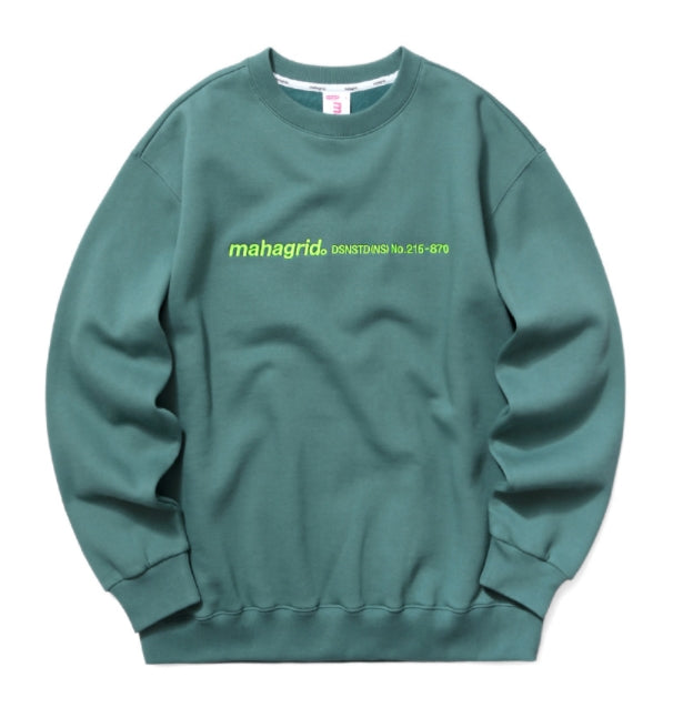 mahagrid (マハグリッド)   LOGO EMB SWEATSHIRT [GREEN]