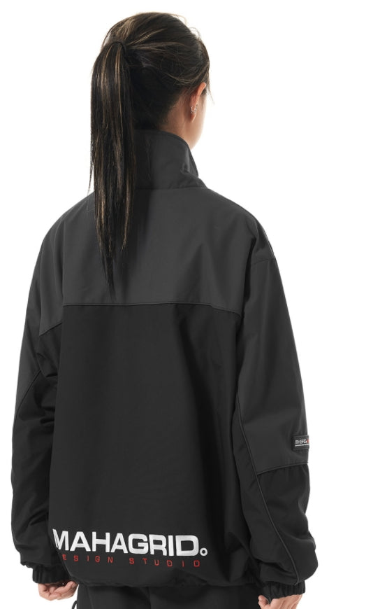 mahagrid (マハグリッド) REVERSIBLE FLEECE TRACK JACKET [BLACK