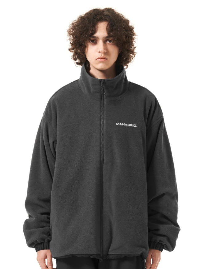 mahagrid (マハグリッド) REVERSIBLE FLEECE TRACK JACKET [BLACK