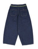 アジョバイアジョ（AJOBYAJO) Washed Denim Oversized Pants [Navy]