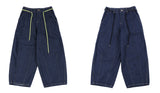 アジョバイアジョ（AJOBYAJO) Washed Denim Oversized Pants [Navy]