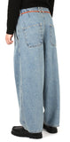 アジョバイアジョ（AJOBYAJO) Washed Denim Oversized Pants [Blue]