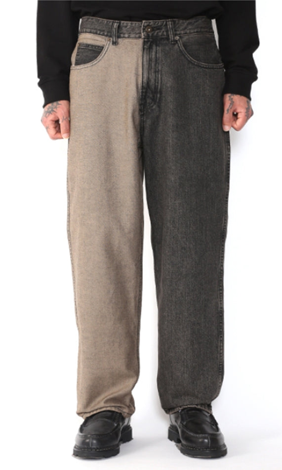 アジョバイアジョ（AJOBYAJO) Twofold Washed Jeans [Charcoal]