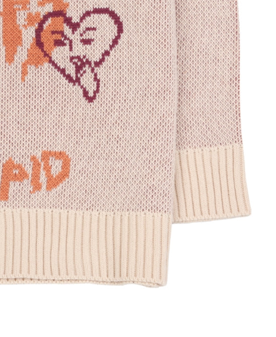 アジョバイアジョ（AJOBYAJO) Oversized Itaewon Story Sweater [Beige]