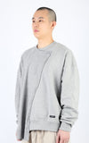 アジョバイアジョ（AJOBYAJO)     Oversized Sweater and Sweatshirt [Melange Grey]