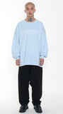 アジョバイアジョ（AJOBYAJO)   Oversized CN Logo Sweatshirt [Sky Blue]