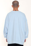 アジョバイアジョ（AJOBYAJO)   Oversized CN Logo Sweatshirt [Sky Blue]