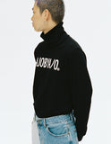 アジョバイアジョ（AJOBYAJO) Turtleneck Logo T-Shirt [Black]