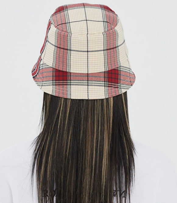 ロマンティッククラウン(ROMANTIC CROWN)  [CHUPA CHUPS X RMTCRW]CHECK BUCKET HAT_OATMEAL