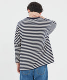 ロマンティッククラウン(ROMANTIC CROWN)  [CHUPA CHUPS X RMTCRW]STRIPED LONG SLEEVE_NAVY