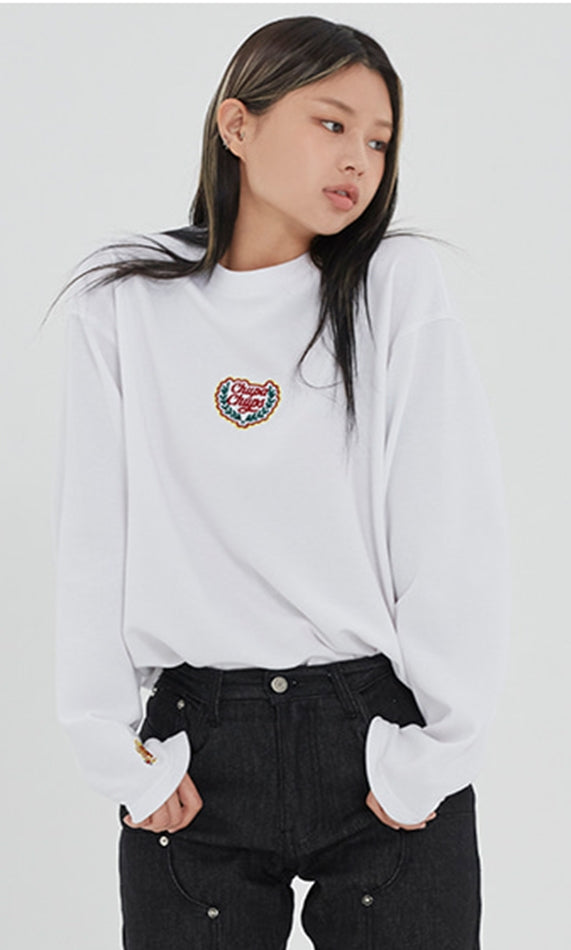 ロマンティッククラウン(ROMANTIC CROWN)  [CHUPA CHUPS X RMTCRW]LOGO LONG SLEEVE_WHITE