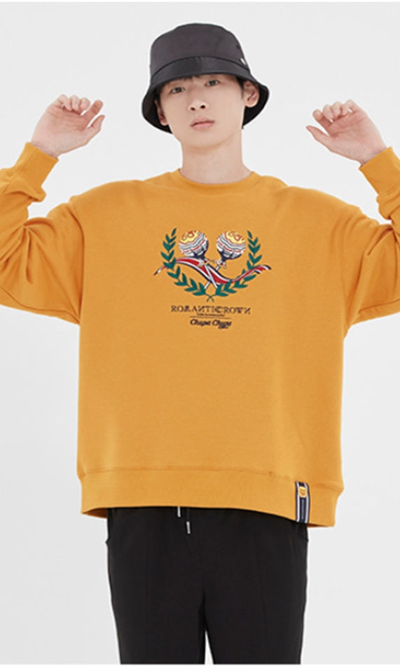 ロマンティッククラウン(ROMANTIC CROWN)  [CHUPA CHUPS X RMTCRW]CANDY SWEAT SHIRT_YELLOW
