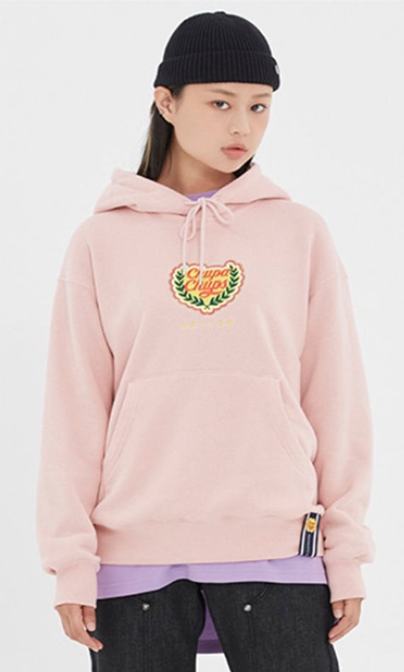 ロマンティッククラウン(ROMANTIC CROWN) [CHUPA CHUPS X RMTCRW]LOGO HOODIE_PINK