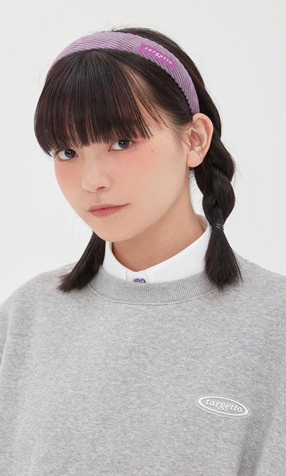 TARGETTO(ターゲット)  CORDUROY HAIR BAND_LIGHT PURPLE