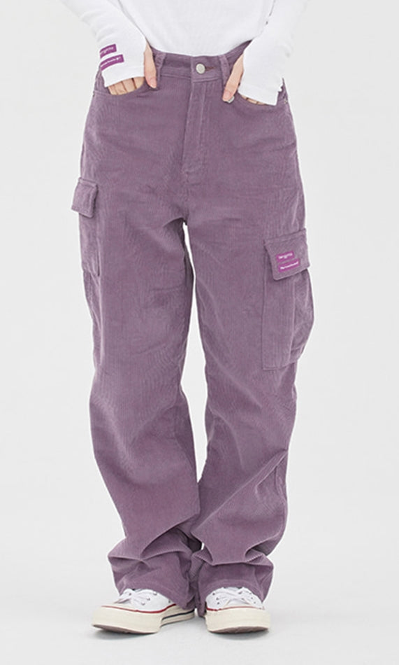 TARGETTO(ターゲット)  CORDUROY WIDE CARGO PANTS_LIGHT PURPLE