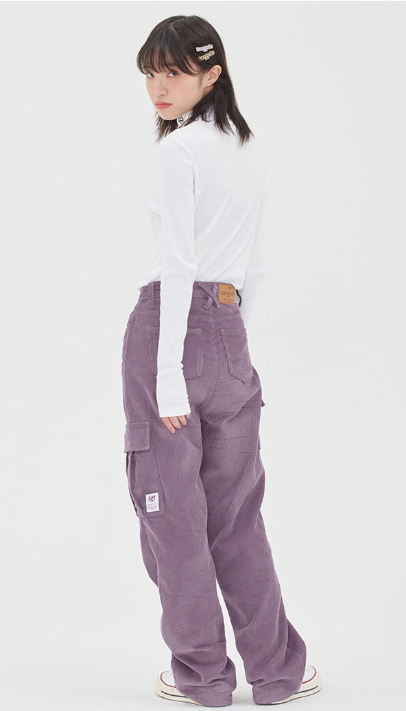 TARGETTO(ターゲット)  CORDUROY WIDE CARGO PANTS_LIGHT PURPLE