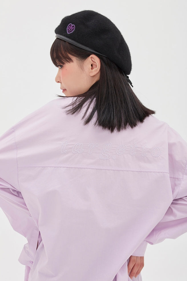 TARGETTO(ターゲット)  RIBBON TIE SHIRT_LIGHT PURPLE