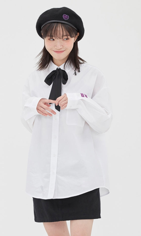 TARGETTO(ターゲット)  RIBBON TIE SHIRT_WHITE