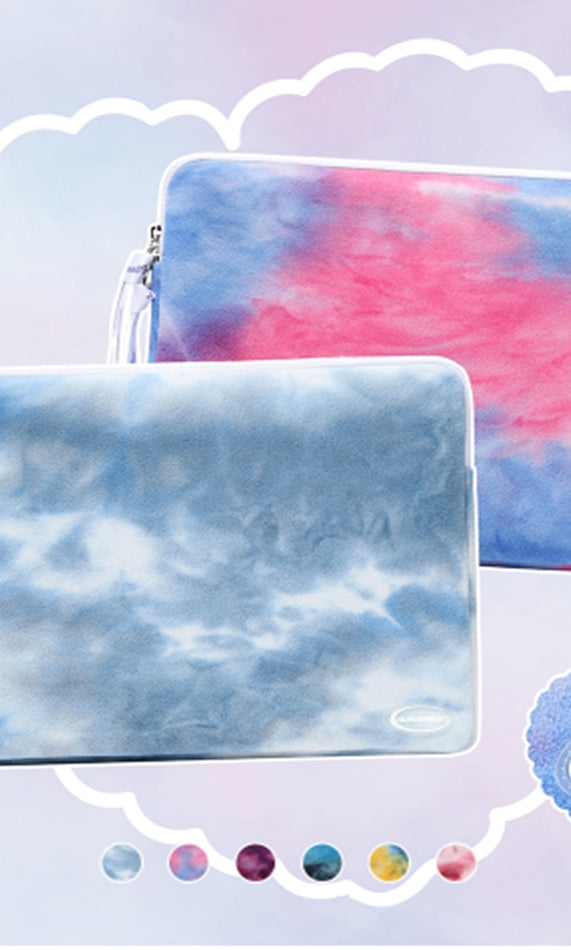 オルモストブルー(Almost Blue) TIE DYE LAPTOP POUCH