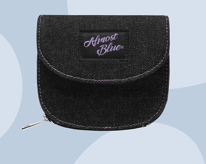 オルモストブルー(Almost Blue) DENIM HALF MOON WALLET