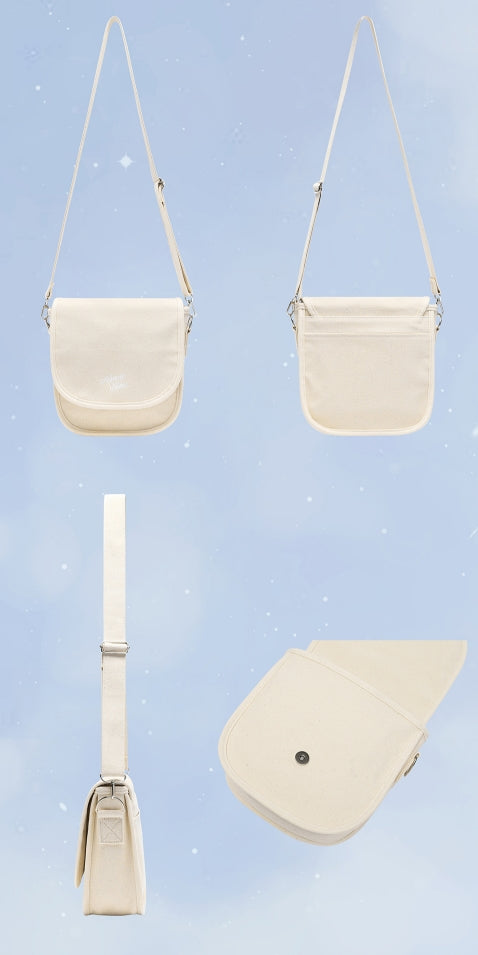 オルモストブルー(Almost Blue) HALF MOON CANVAS CROSS BAG