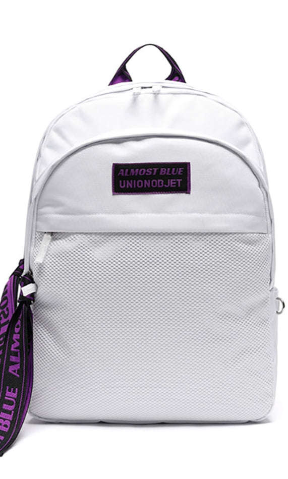 オルモストブルー(Almost Blue) ALMOST BLUE X UNION OBJET ULTRA VIOLET BACKPACK - WHITE