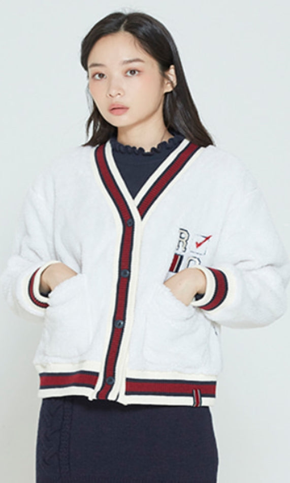 ロマンティッククラウン(ROMANTIC CROWN)   WOMANS RC LINING CARDIGAN_OATMEAL