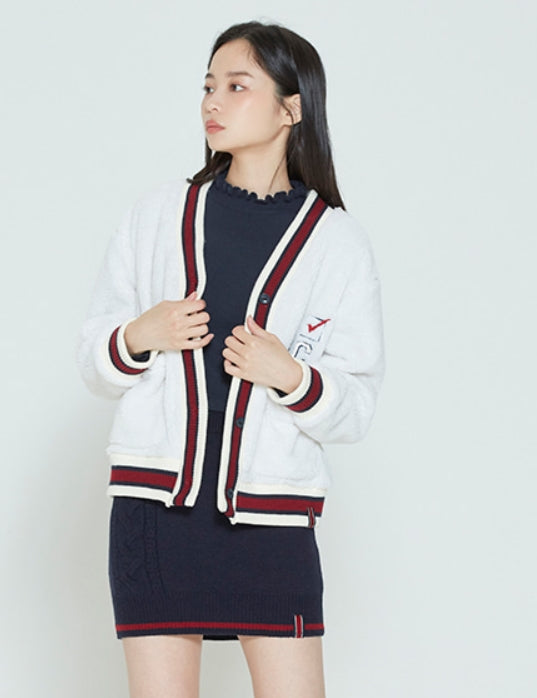 ロマンティッククラウン(ROMANTIC CROWN)   WOMANS RC LINING CARDIGAN_OATMEAL