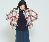 ロマンティッククラウン(ROMANTIC CROWN)  WOMANS CROSS CHECK PARKA_OATMEAL