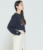 ロマンティッククラウン(ROMANTIC CROWN) SUNDAY SYNDROME CADILLAC SWEATSHIRT_NAVY