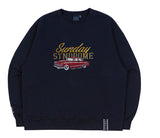 ロマンティッククラウン(ROMANTIC CROWN) SUNDAY SYNDROME CADILLAC SWEATSHIRT_NAVY