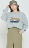 ロマンティッククラウン(ROMANTIC CROWN) SUNDAY SYNDROME CADILLAC SWEATSHIRT_GREY