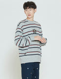 ロマンティッククラウン(ROMANTIC CROWN) PADDLING LOGO SWEATSHIRT_GREY