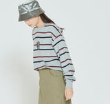 ロマンティッククラウン(ROMANTIC CROWN) PADDLING LOGO SWEATSHIRT_GREY