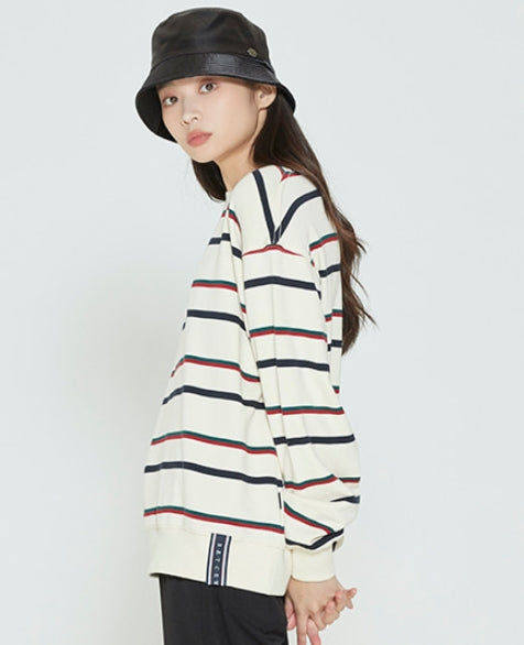 ロマンティッククラウン(ROMANTIC CROWN) PADDLING LOGO SWEATSHIRT_OATMEAL